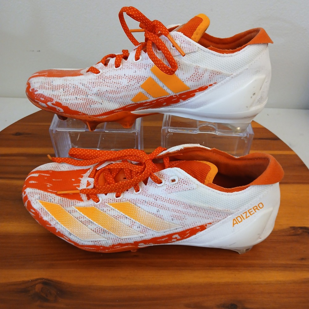 Adidas Adizero Electric Speed Juice Mens 7 White Orange Football Cleats  IE4424